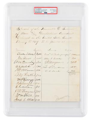 Lot #6274 Charles Sumner and Senators Document Signed - Image 1