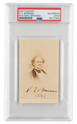 Lot #6103 P. T. Barnum Signed Photograph - Image 1