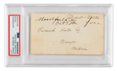 Lot #6291 Daniel Webster Signed Free Frank - Image 1