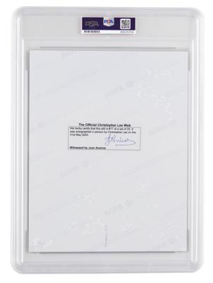 Lot #6612 Star Wars: Christopher Lee Signed Photograph - Image 2