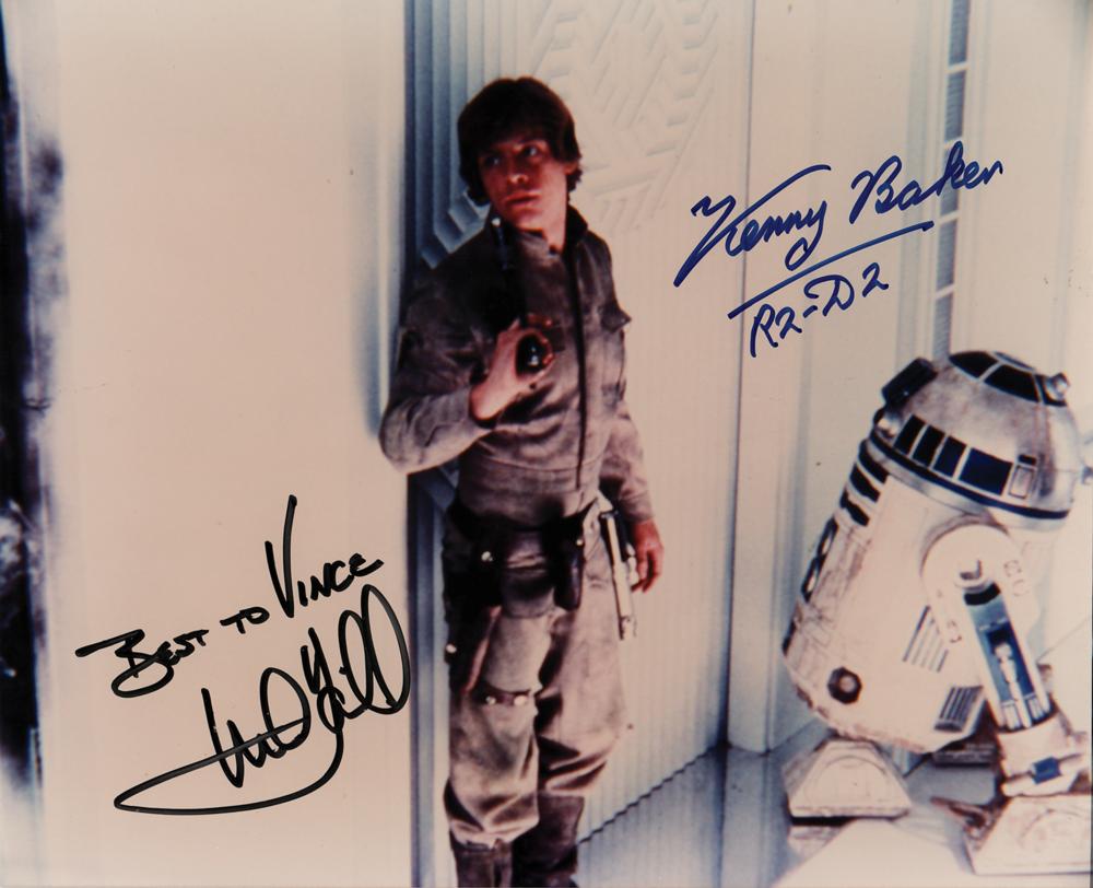Star Wars: Mark Hamill and Kenny Baker Signed Photograph | RR Auction