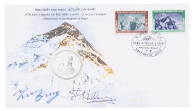 Lot #241 Edmund Hillary and Tenzing Norgay Signed