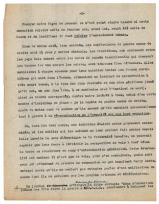 Lot #502 Andre Breton Hand-Corrected Typescript - Image 2