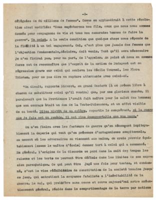 Lot #502 Andre Breton Hand-Corrected Typescript - Image 3