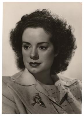 Lot #840 Elsa Lanchester Signed Oversized