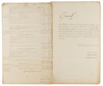 Lot #133 King George III Triple-Signed Document - Image 2