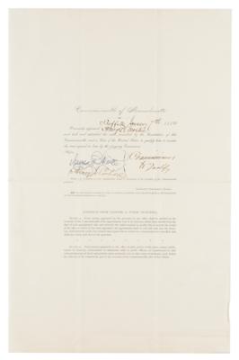 Lot #318 Benjamin Butler and Nathaniel P. Banks (2) Documents Signed - Image 2