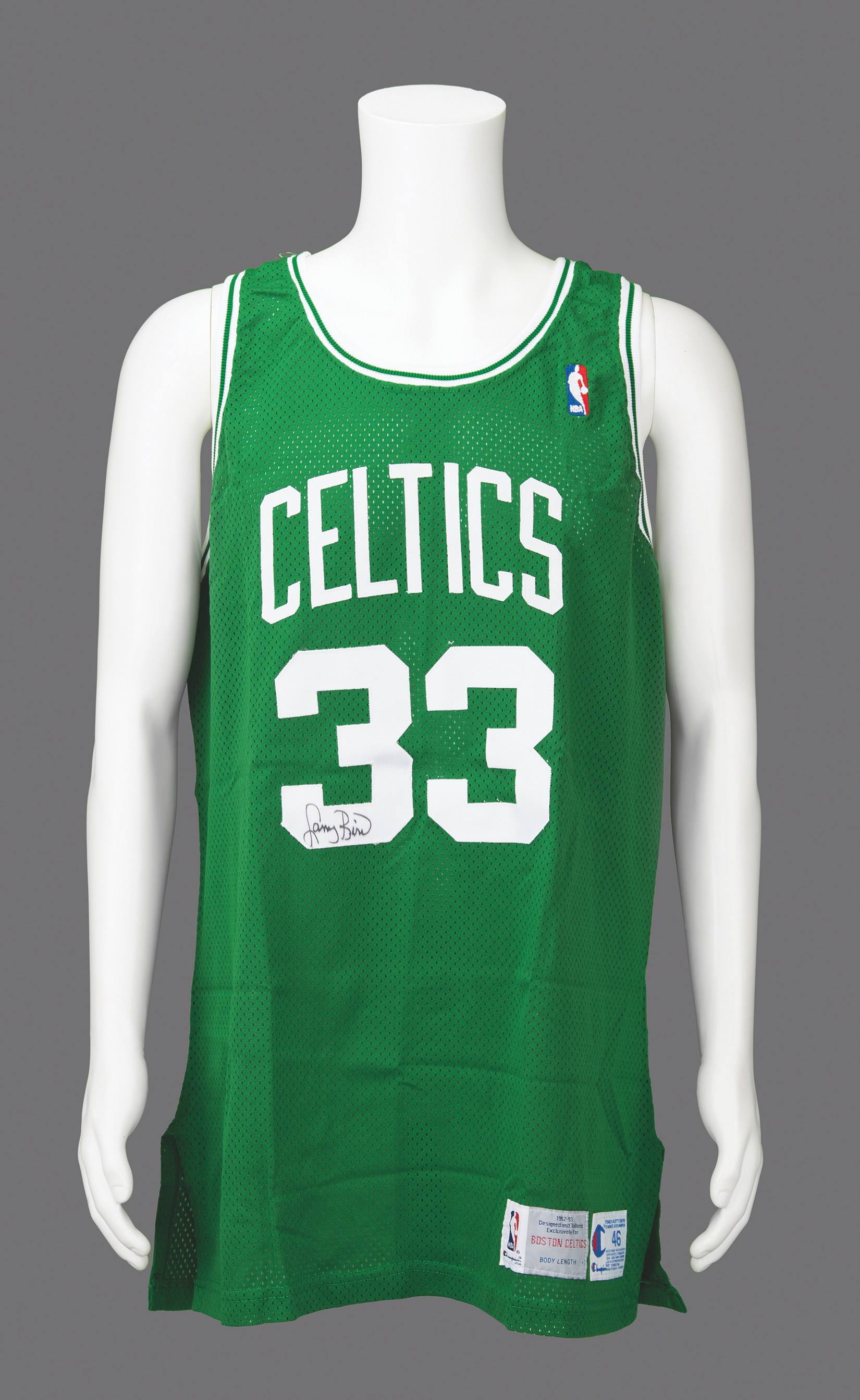 Lot #916 Larry Bird Signed Jersey