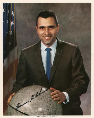 Lot #368 Harrison Schmitt Signed Photograph