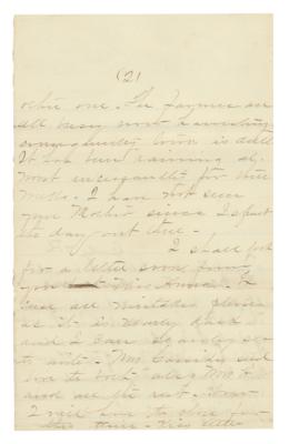 Lot #153 Frank James Autograph Letter Signed - Image 3