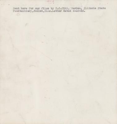 Lot #289 Baby Face Nelson Original Photographic Fingerprint Card - Image 2