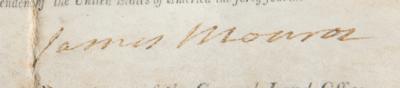 Lot #4 James Monroe Document Signed as President - Image 2