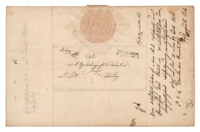 Lot #251 King Ludwig I of Bavaria Document Signed - Image 2