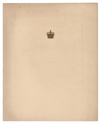 Lot #140 Queen Elizabeth II and Prince Philip Signed Christmas Card - Image 2