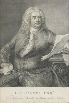Lot #599 George Frideric Handel Engraving