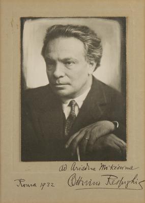 Lot #617 Ottorino Respighi Signed Photograph