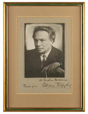 Lot #617 Ottorino Respighi Signed Photograph - Image 2