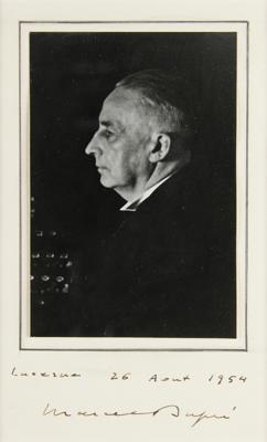Lot #597 Marcel Dupre Signed Photograph and Autograph Musical Quotation Signed - Image 3
