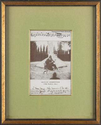 Lot #593 Gustave Charpentier Autograph Musical Quotation Signed - Image 2