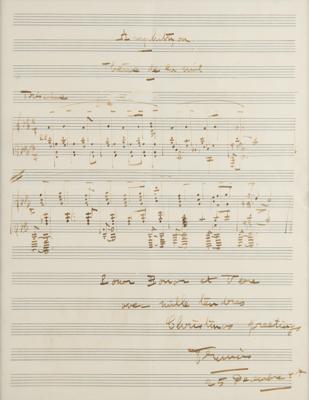 Lot #551 Francis Poulenc Autograph Musical