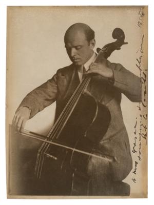 Lot #592 Pablo Casals Signed Photograph