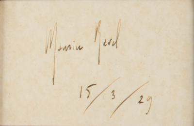 Lot #615 Maurice Ravel Signature - Image 2