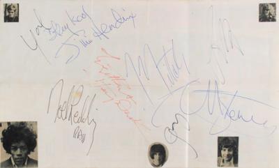 Lot #568 Jimi Hendrix Experience and The Yardbirds Signatures - Image 1