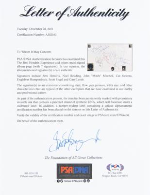 Lot #568 Jimi Hendrix Experience and The Yardbirds Signatures - Image 6