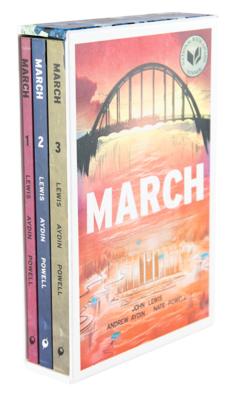 Lot #254 John Lewis Signed Book Set (3)