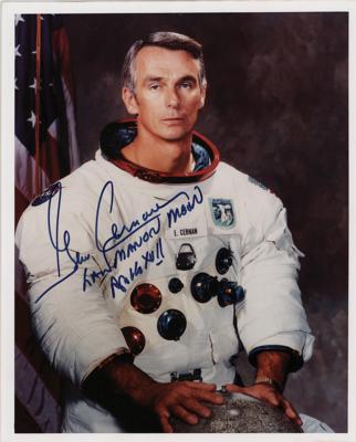 Lot #353 Gene Cernan Signed Photograph
