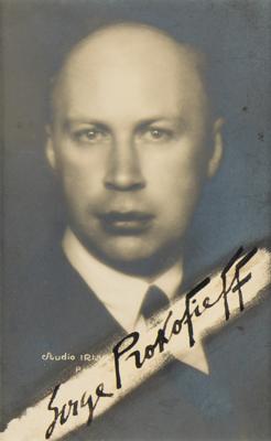 Lot #553 Sergei Prokofiev Signed Photograph - Image 1