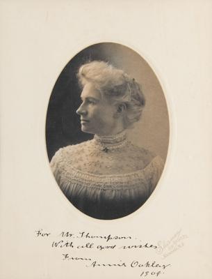 Lot #154 Annie Oakley Signed Photograph - Image 1