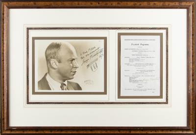 Lot #552 Sergei Prokofiev Signed Photograph and Program - Image 1