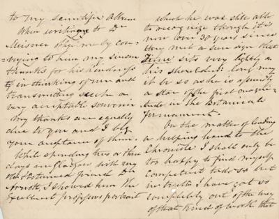 Lot #285 Robert Wight Autograph Letter Signed - Image 2