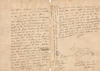 Lot #325 Urbain de Maillé-Brézé Autograph Letter Signed - Image 2