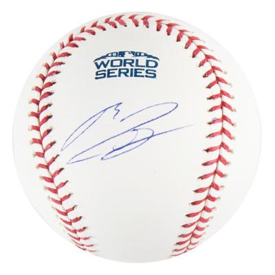 Lot #923 Rafael Devers Signed Baseball