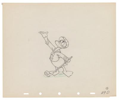 Lot #436 Donald Duck production drawing from