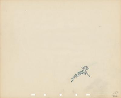 Lot #430 Bambi production drawing from Bambi