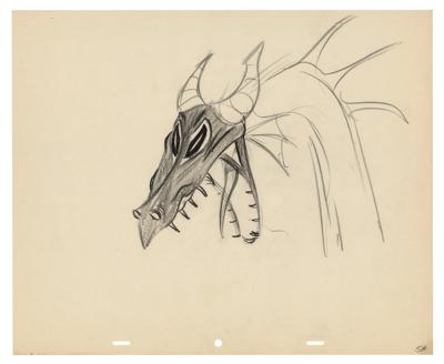 Lot #490 Maleficent production drawing from