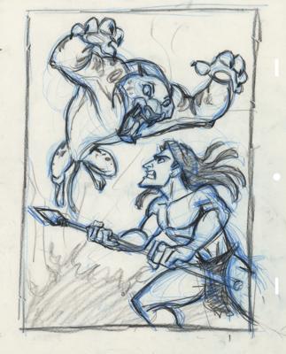 Lot #496 Tarzan and Leopard production concept