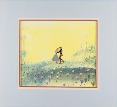 Lot #486 Briar Rose and Prince Phillip production cel from Sleeping Beauty Production Cel - Image 2