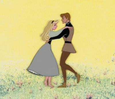 Lot #486 Briar Rose and Prince Phillip production cel from Sleeping Beauty Production Cel - Image 3
