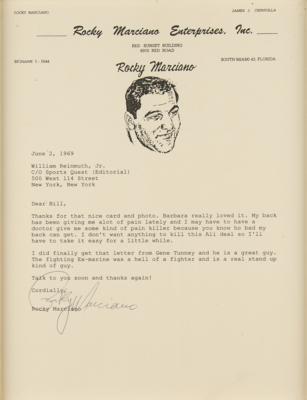 Lot #902 Rocky Marciano: Marciano asks for