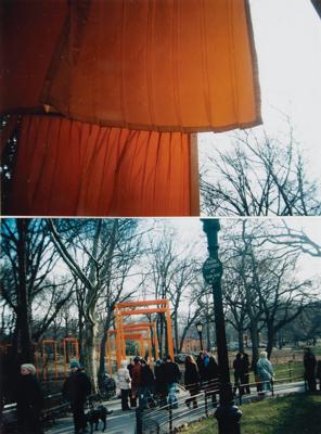 Lot #380 Christo and Jeanne-Claude (2) Original Nylon Squares from 'The Gates' Installation - Image 2