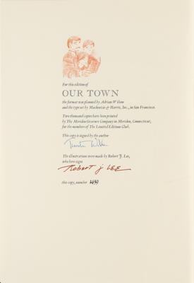 Lot #537 Thornton Wilder Signed Book - Image 2