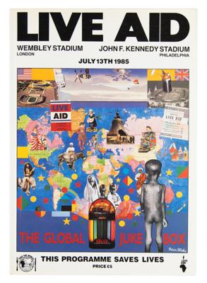 Lot #721 Live Aid Multi-Signed Program - Image 2