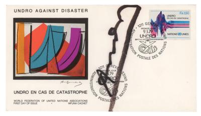Lot #395 Andy Warhol Signed Commemorative Cover