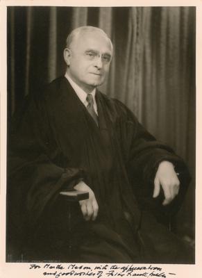 Lot #233 Felix Frankfurter Signed Photograph