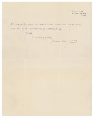 Lot #38 Grover Cleveland Typed Letter Signed - Image 2