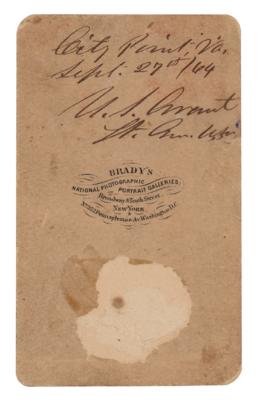 Lot #13 U. S. Grant Twice-Signed Photograph - Image 2